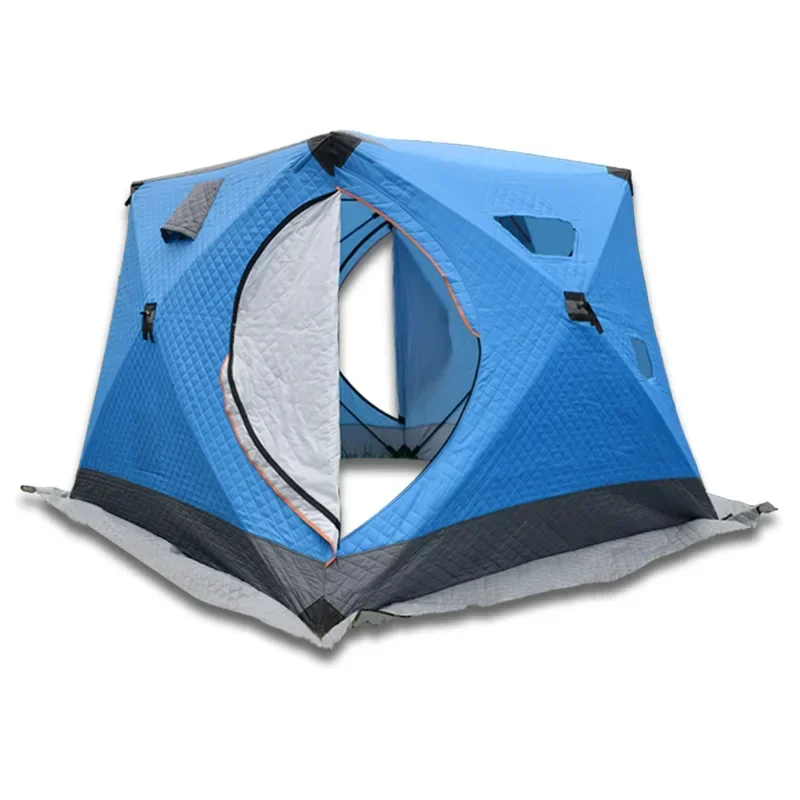 Winter Fishing Cold-proof Warm Cotton Tent Outdoor Camping Fishing Equipment Warm Wind-resistant Anchor Fishing Tent