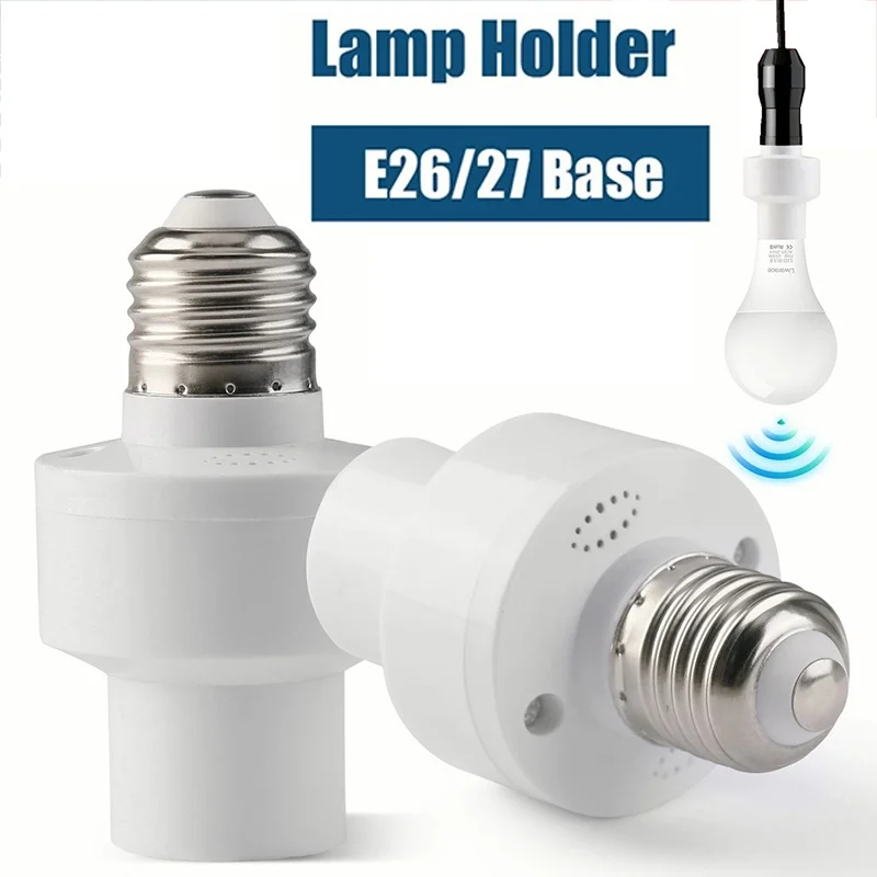 E27 Bulb Base Socket Bedroom Kitchen Light Switch Smart Timer Switch Lamp Holder For Bedroom Kitchen Living Room Portable Kit