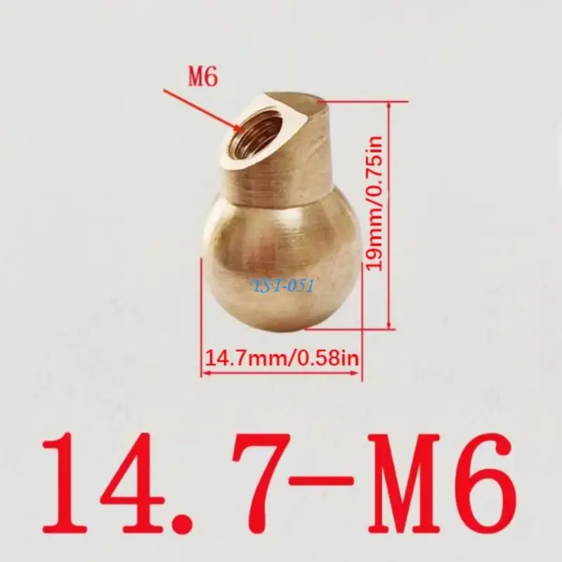 E15A Metal Ball Coolant Nozzle Ball Joint Nozzle For Machine Tool Cooling Systems