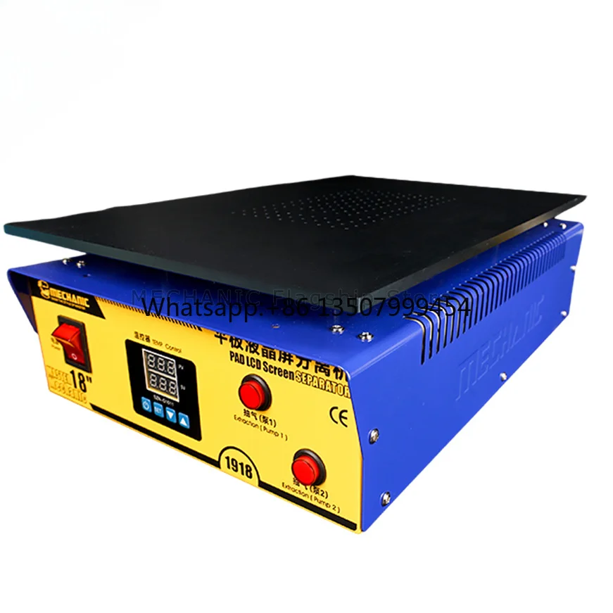 

MECHANIC 1918 18 Inches Screen Separator Build-in Vacuum Pump LCD Separator Screen Repair for Pad Tablet Mobile Phone Separation