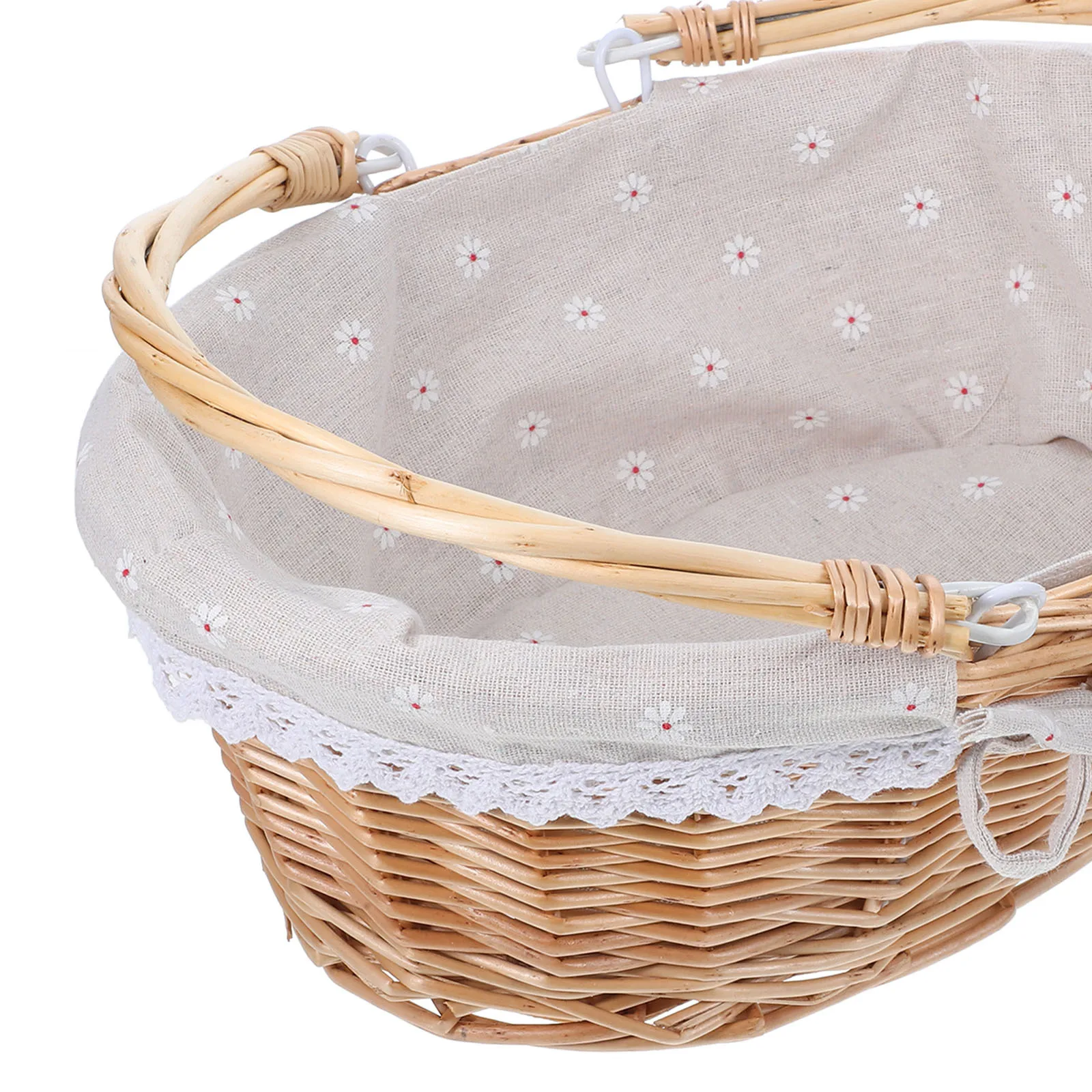 سلة نزهة Levemolo Wicker لتخزين الفاكهة الريفية الصغيرة لتنظيم المطبخ المنزلي