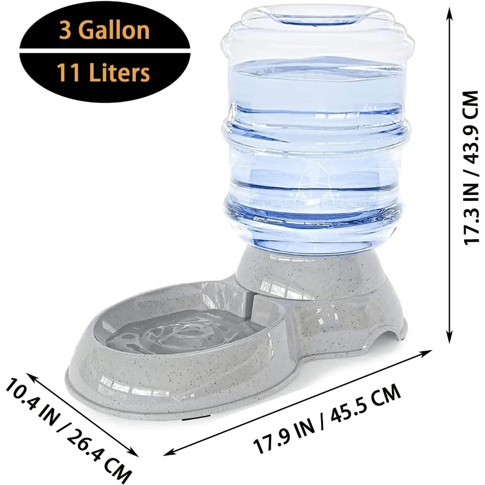 11L Automatic Dispensing Drinker Pet Feeder Drinking Bottle Cats Automatic Water Reservoi Convenient Pet Basin Bowl Food Utensil - view 6