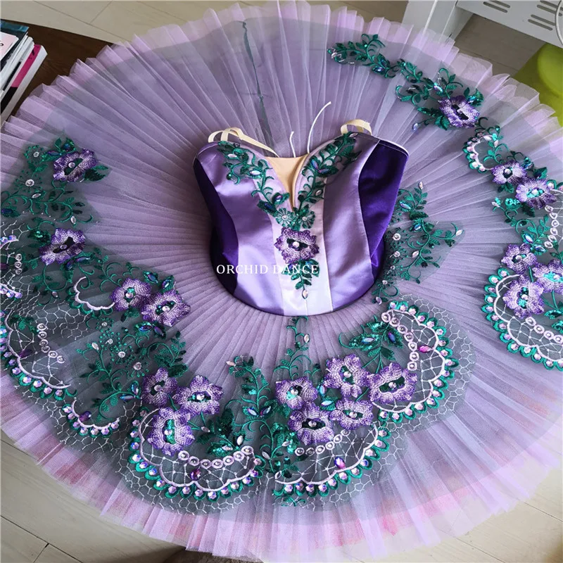 Unique Design Professional High Quality Custom Size Custom Color Performance Dance Girls Adult Woman Wear Sequinned  Ballet Tutu