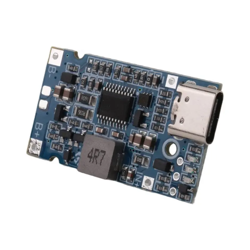 HLZS-Type-C USB 2S 3S 4S BMS 4.5V-15V 18W 2A Lithium Battery Charging Module QC Fast Charge Support Temperature Protection