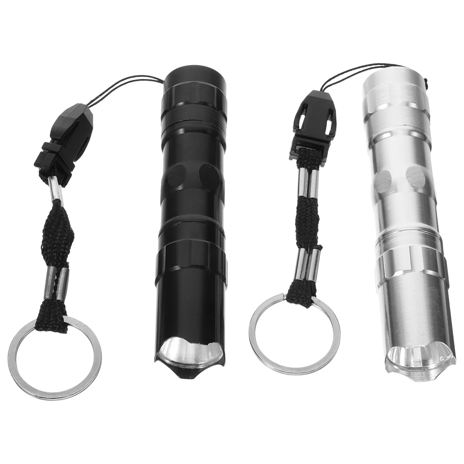 

2Pcs Rugged LED Flashlight Drop Resistant Portable Design with Lanyard Ideal for Outdoor Activities and Emergency Lighting
