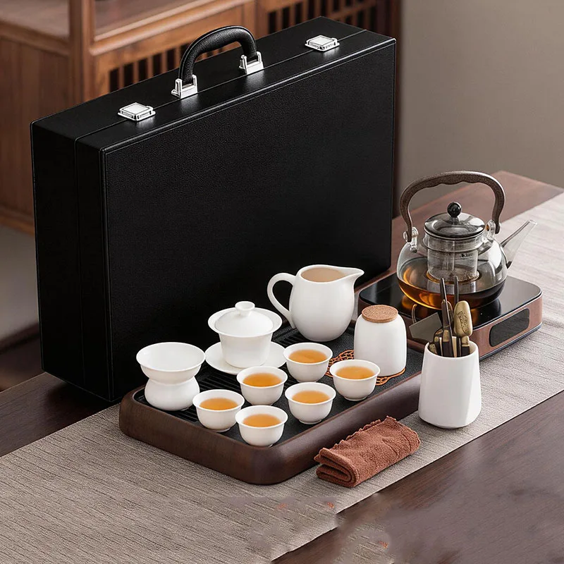 

Storage Rectangle Tea Tray Living Room Luxury Ceramic Office Pot Valet Tableware Tea Tray Hospitality Bandejas Home Products