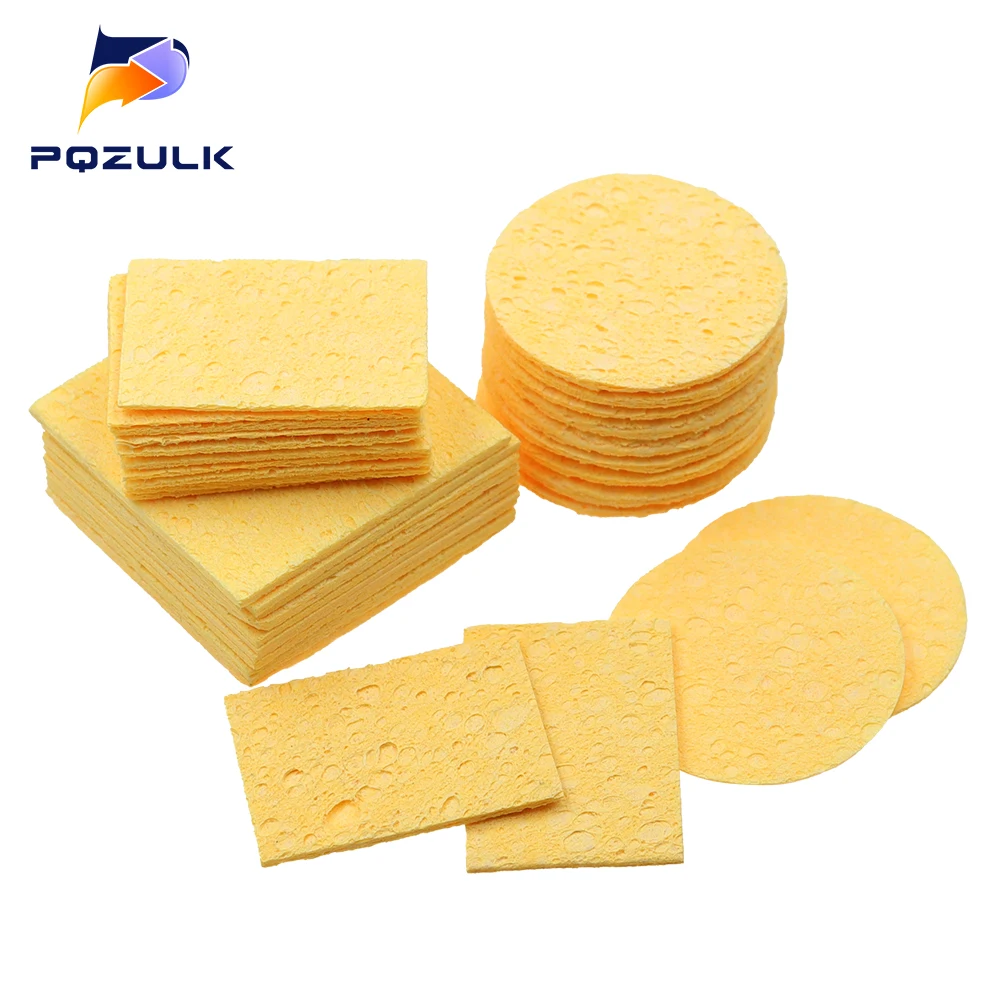 

10Pcs Yellow Cleaning Sponge Cleaner for Enduring Electric Welding Soldering Iron