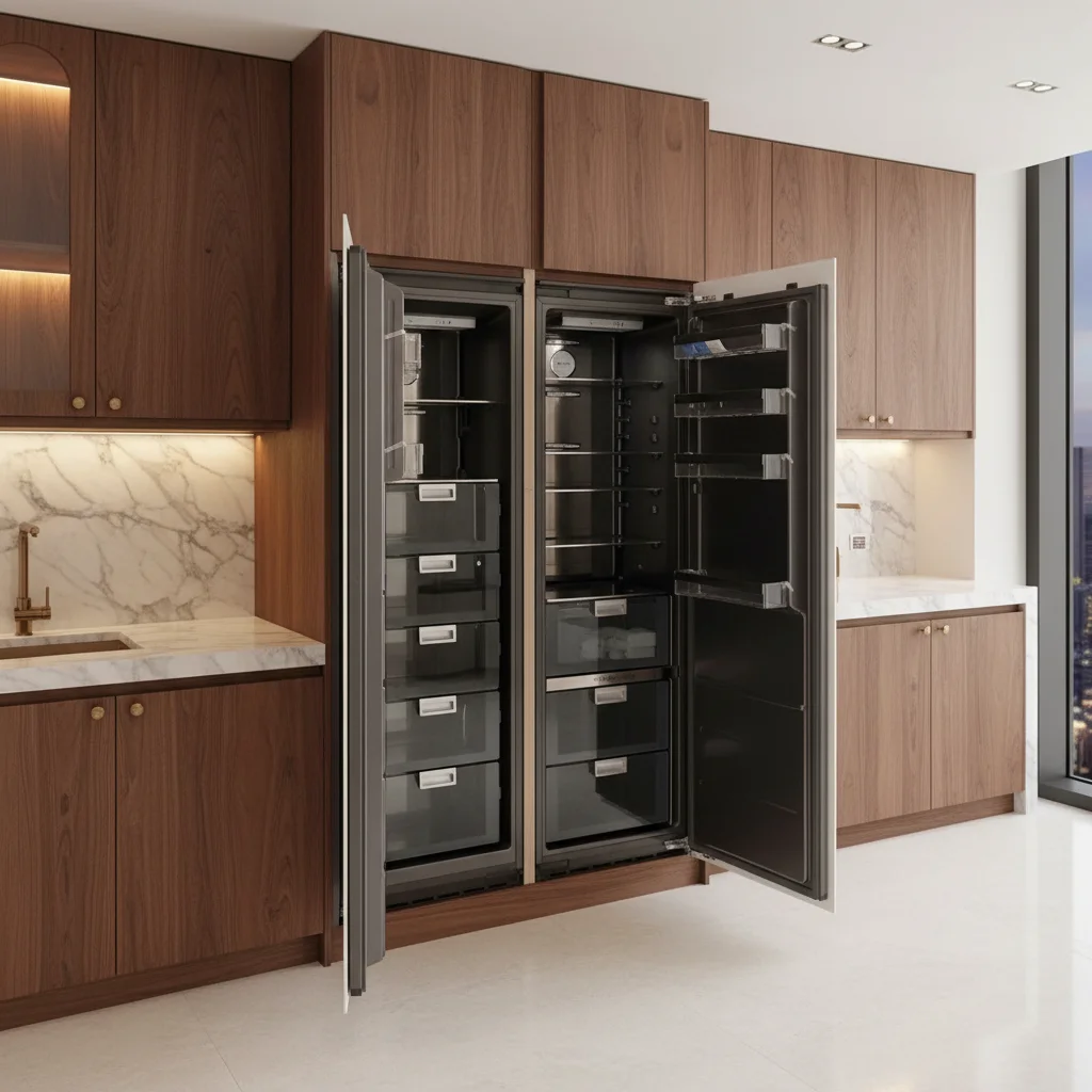 Integrated 528L Frost-Free Electric Built-in Refrigerator Energy Efficient & Low Noise for Hotel and Household Use