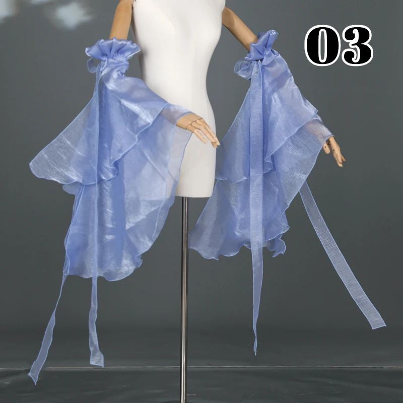 1 paar Chinesischen Stil Klassischen Tanz Wasser Ärmeln Hanfu Dekor Wasser Hülse Elegante Gradienten Chiffon Streamer Leistung Kostüm