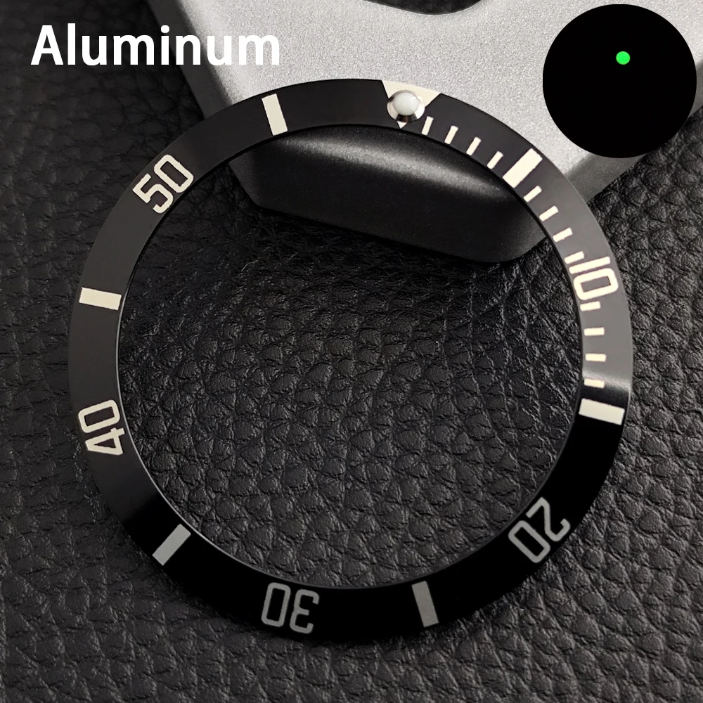 37,5mm*30,5mm Uhrenlünette Passend für Austauschbare Mechanische Uhrengehäuseteile Keramik/Aluminium-Lünette Uhrenzubehör – Detail 8