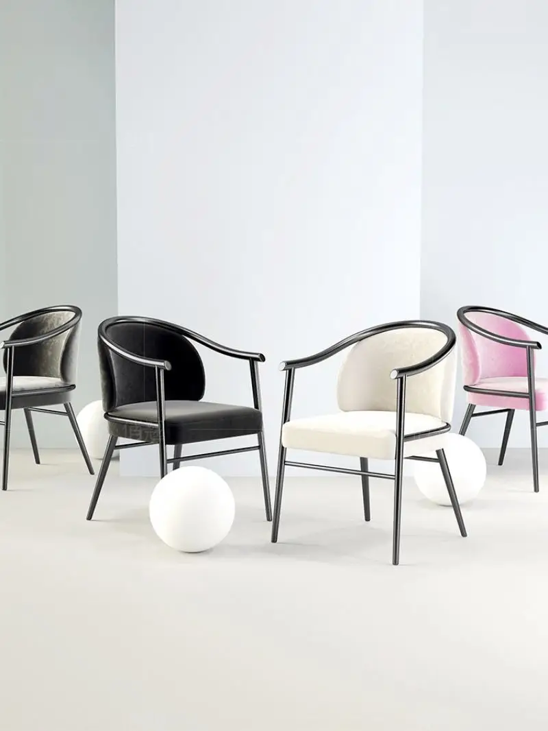 Chaise de salle à manger de luxe légère italienne, moderne et minimaliste, pour Restaurant, Europe du nord, maison, hôtel, modèle de tabouret de chambre