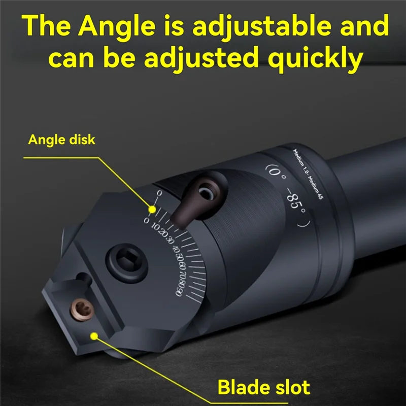 

AT21-C25 Universal Chamfering Cutter Head Adjustable 0-85 Degree Chamfering Cutter For APMT1604 Carbide Milling Cutter