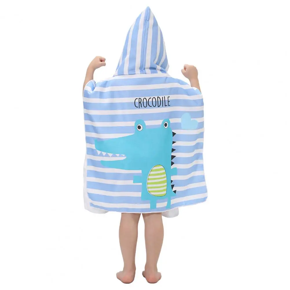 Kids Bath Wrap Kids Beach Hooded Towel Poncho Cartoon Printed Children Bathrobe for Swimming Quick-drying Super for Ultimate