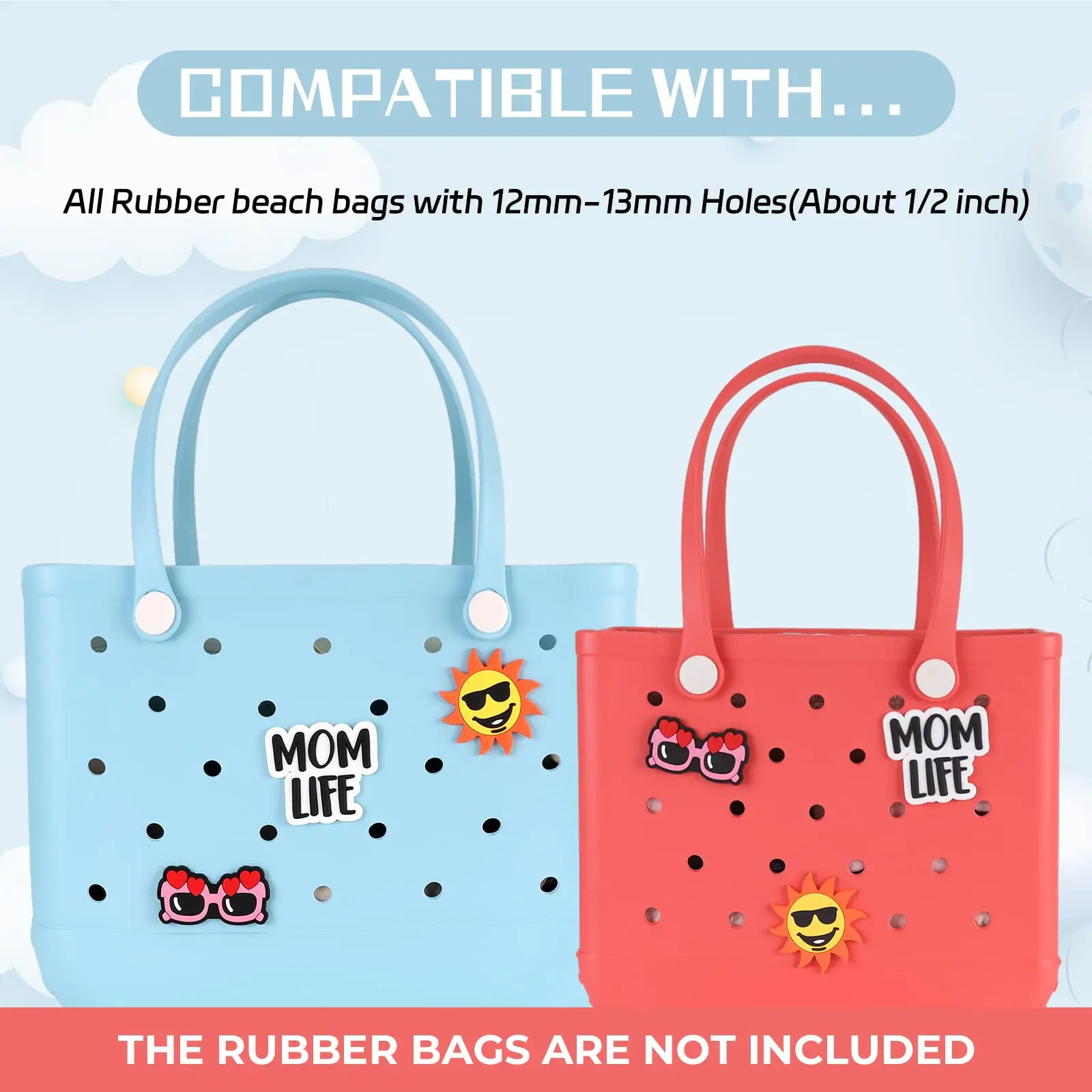 Rubber Beach Bag Accessories Charms - 3\