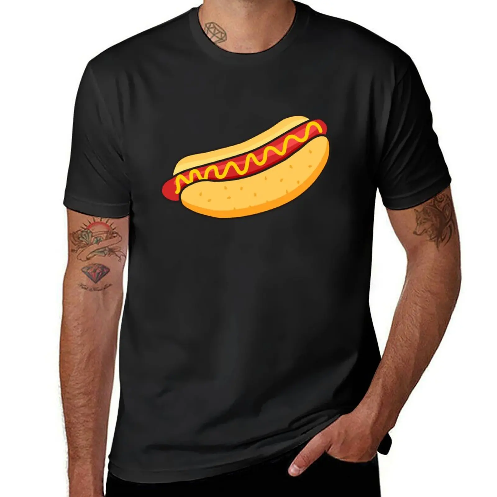 Fast food T-Shirt kawaii clothes sports fans plain heavy weight t shirts for men