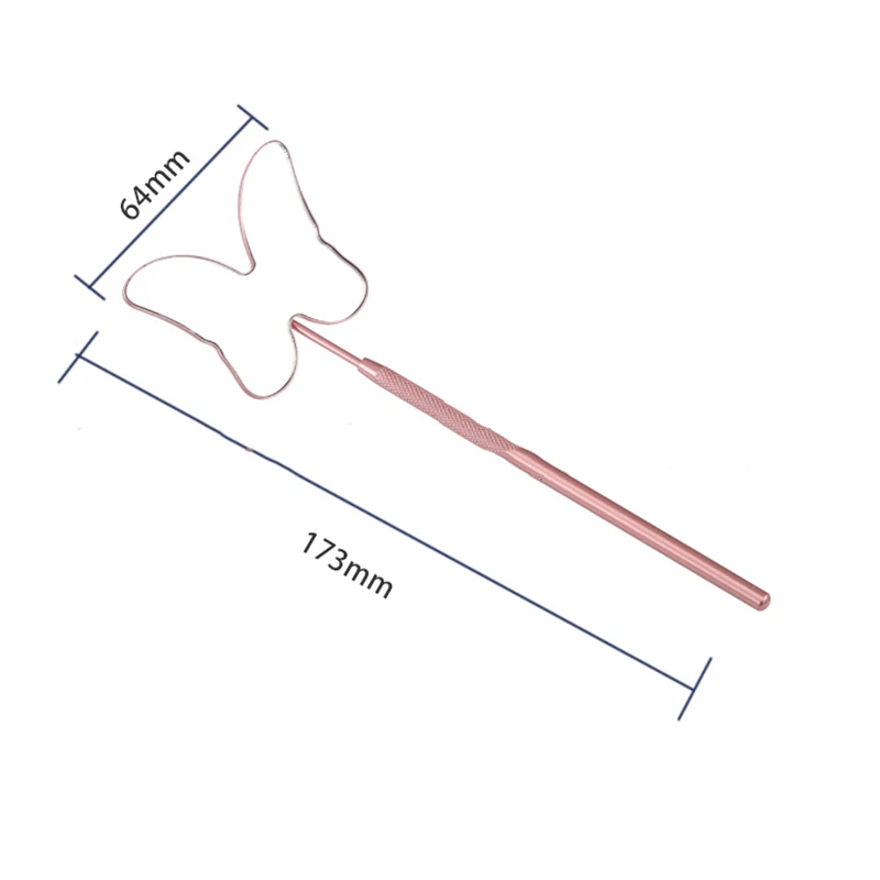 Wimpernspiegel, großer Spiegel mit langem Griff, zur Überprüfung falscher Wimpernverlängerung, Schönheits-Make-up-Werkzeug