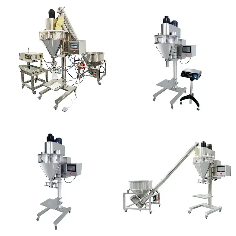 Semi-automatic Powder Filling Machine Plastic Paper Bag Bottling Packaging for Chili Powder Milk Seasoning Powder
