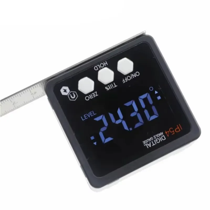 New Digital Protractor Level Gauge Angle Meter With Magnetic Base IP54 LED Inclinometer Digital Level Box Angle Meter