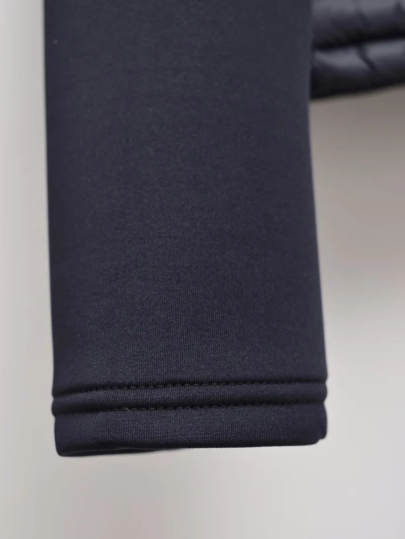 ETJ 2025 Damen Herbst- und Winter-Freizeitjacke, Kurze Sportjacke für Outdoor-Aktivitäten, Leichte, Warme, Gesteppte Jacke mit Kontrastärmeln – Detail 24
