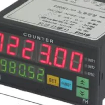 Electronic dual digital display meter counter intelligent roller control meter wheel centimeter Fc encoder 6 digits with length