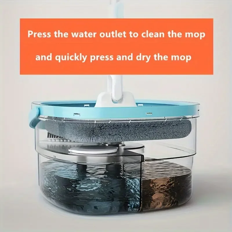 

1/3/5Pcs 24CM Mop Cloth Floor Cleaning Cloth Pads Flat Squeeze Mop Automatic Separation Rotating Household Kitchen Accessories