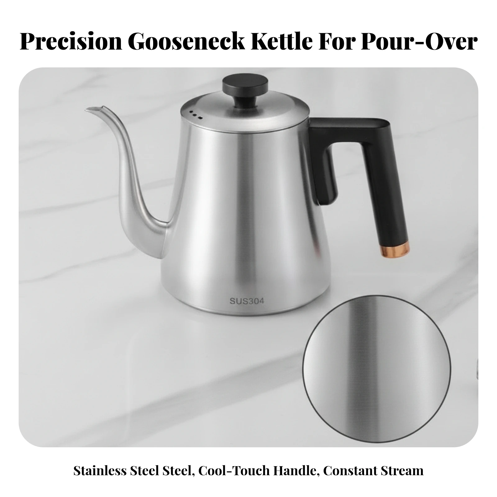 Pour Over Kettle - Czajnik z wąską szyjką do dokładnego