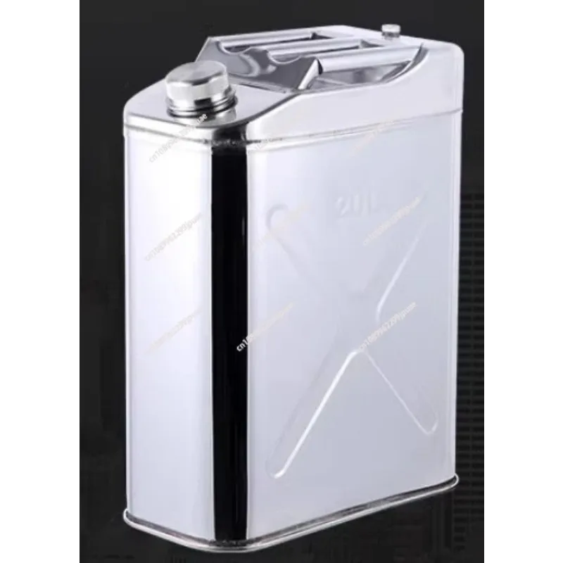 1pcs Thickened 304 Stainless Steel Diesel Oil Drum 10/20/30L Portable Fuel Storage Can
