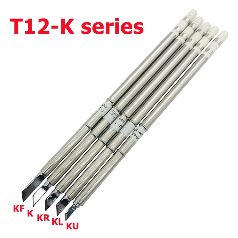 T12 K 시리즈 납땜 인두 팁, Hakko FX951 STC 및 STM32 OLED 전기 납땜 인두 용 T12 시리즈 인두 팁