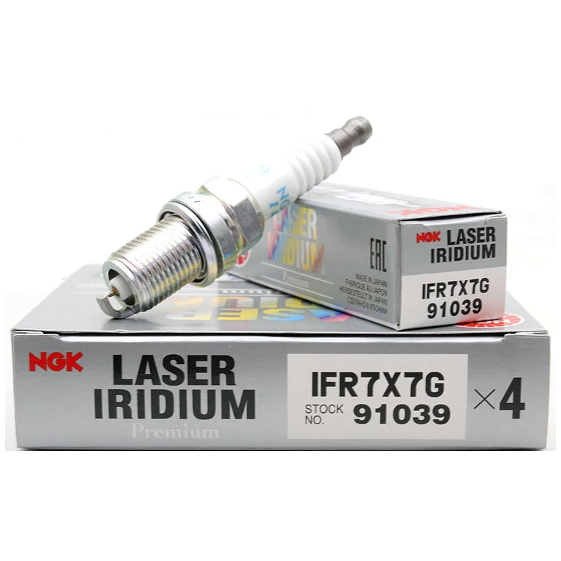 NGK Laser Iridium Spark Plug IFR7X7G 91039 For Buick Encore Chevrolet Cruze Sonic Trax Astra Meriva Zafira oe 1214066