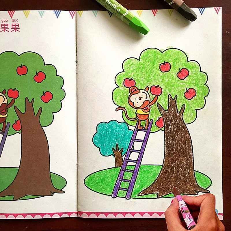 baby-coloring-painting-paintbook-graffiti-painting-book-2-6-year-old-enlightenment-textbook-libros-livros
