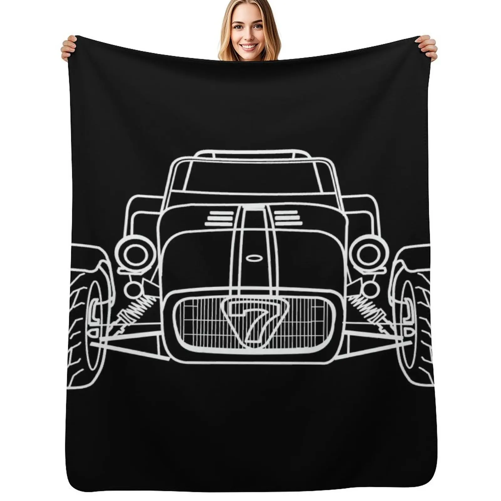 Caterham Super 7 Throw Blanket All Season Lightweight Soft Blanket for Bed