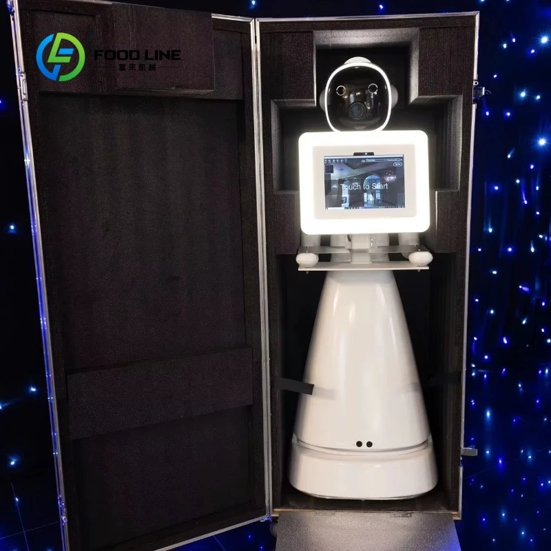 Customized Automatic Party Photography Robot Photo Booth 360 Video Photo Printing Rover Photo Booth Robot Activity Flight Box