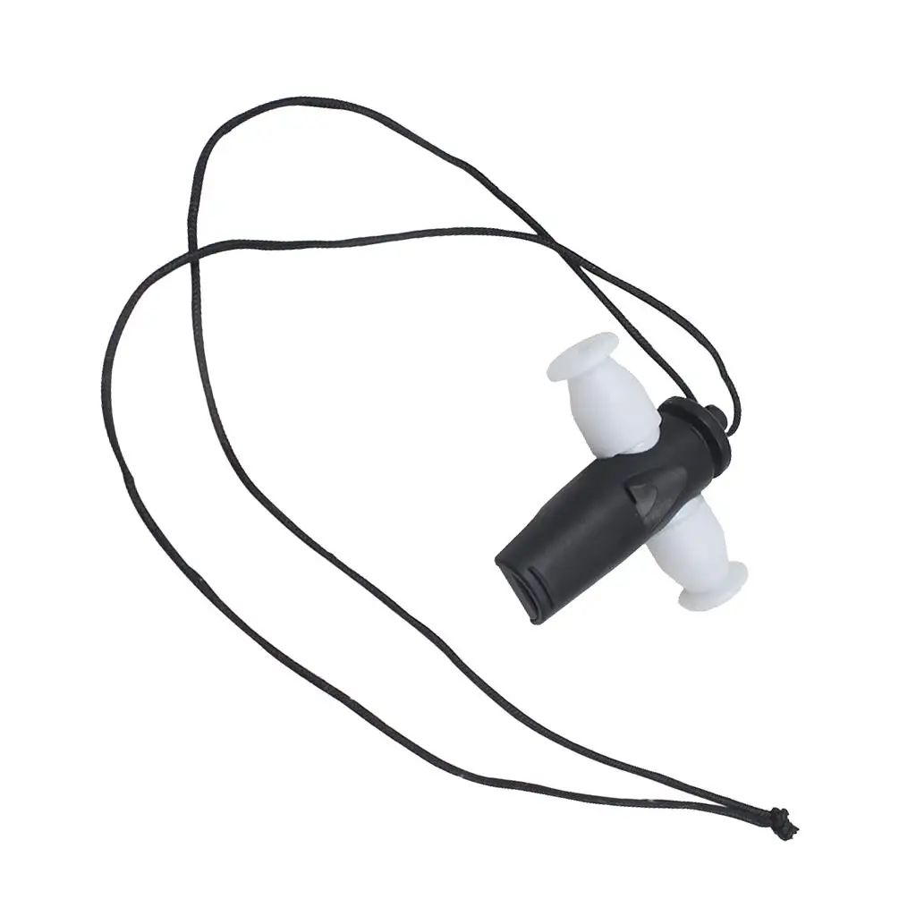Black and White Samba Whistle Plastic Party Instrument Percussion Accessories for Latin Music Drum Box