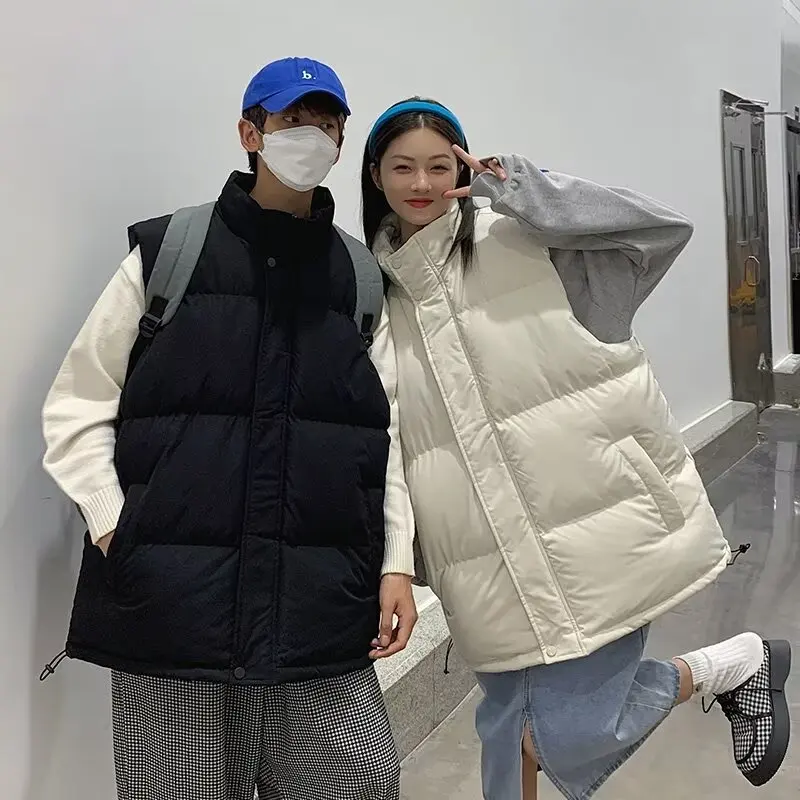 

Женская утепленная куртка свободного кроя в корейском стиле с воротником-стойкой, осенне-зимняя новинка, на пуговицах и молнии, цветная