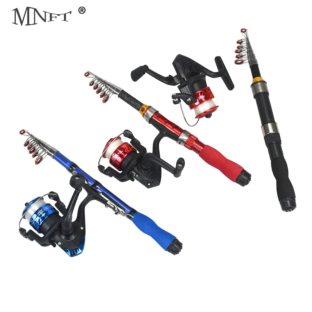 

MNFT 1Set Carbon Fiber Fishing Rod and High Quality Fishing Reel 1.5M Length Fish Tackle Set Superhard Boat Fly Bait Fish Rod