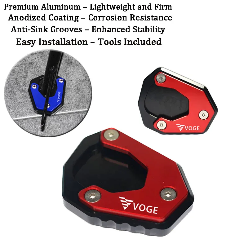 Nuevo para Loncin Voge DS525X DS900X DSX 525 900 DSX 900 2023-2024 accesorios de motocicleta CNC soporte lateral placa ampliada
