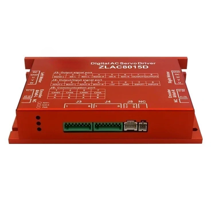 CE Approved  ZLAC8015D 24V-48V 500W 15A 3Phase CANOPEN RS485 Dual Channel Hub Motor Driver Complete Parts for Robots