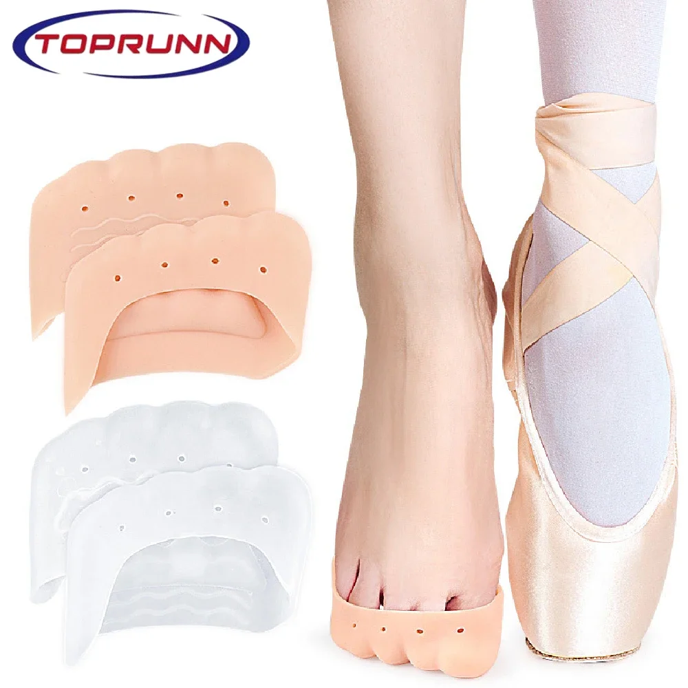 Toe Pouches Pad 1 Pair Ballet Pointe Shoe Socks Pad Ballet Slipper Toe Pouches Pad Toe Wrapped Protector Cushion with Holes