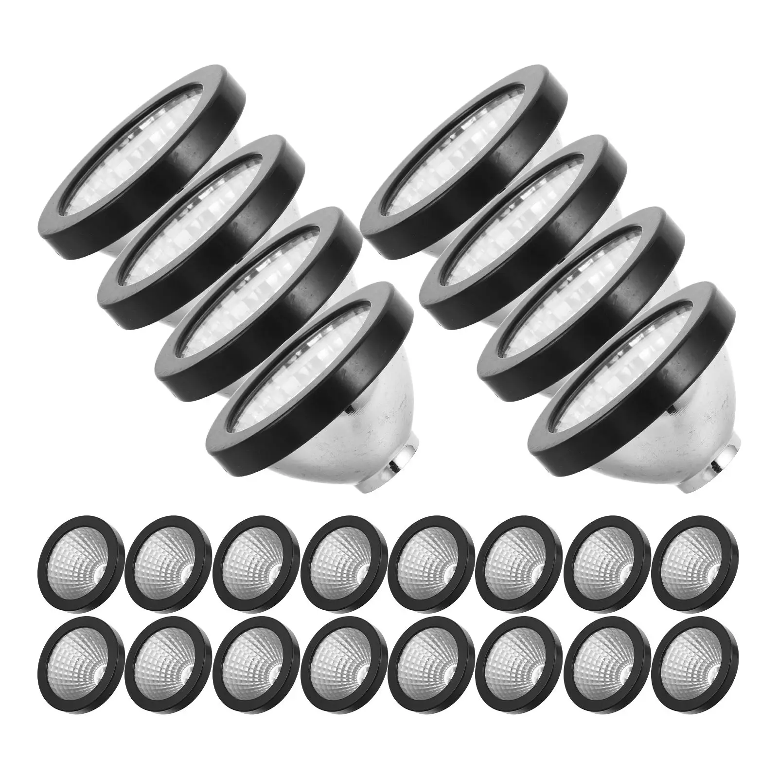 50 stuks Solar Spotlight Cup 5 3 cm Plastic Standbeeld Guard Downlight Cover Accessoires Waterdichte Nachtverlichting Tuin