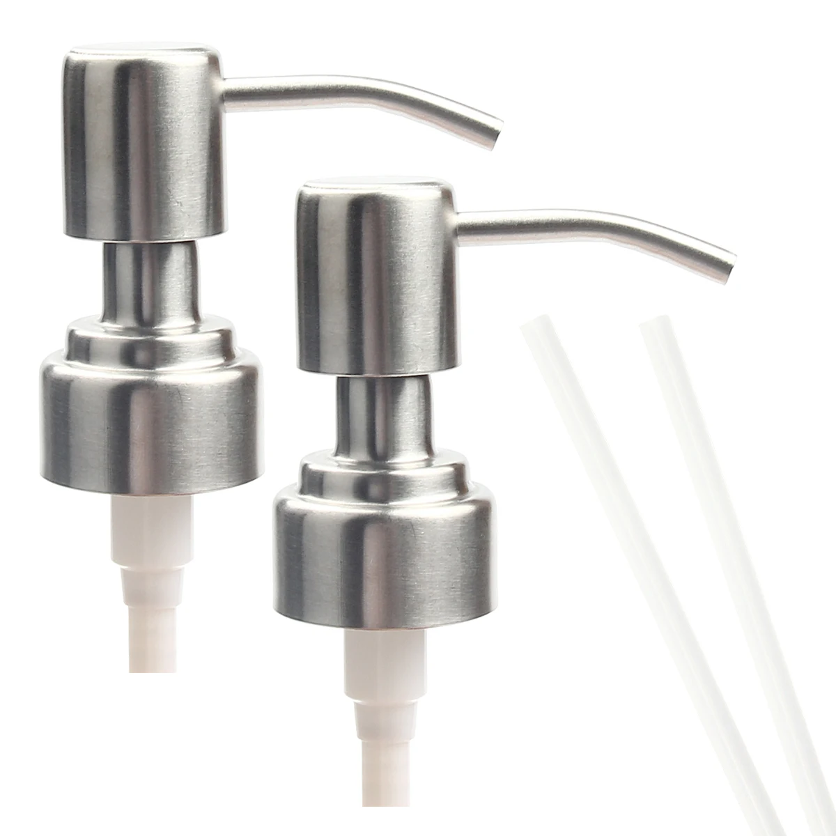 

2X Soap Dispenser Pump Head Lotion Replacement Pump Stainless Steel Nozzle