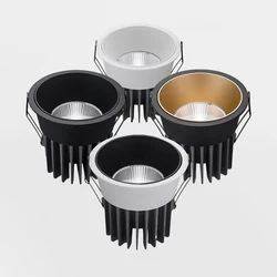 Dimmable Recessed COB LED Ceiling Spotlights 5W 7W 10W 12W 15W 18W LED Downlights 110~240V LED Lamp Showcase Decorative Lighting