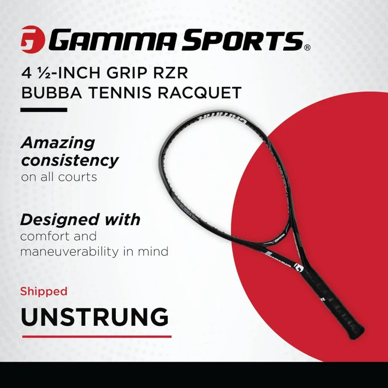 AQGAMMA Sports RZR Bubba 117 Tennis Racquet,Tennis Racquet for Adults,117 Sq Inch