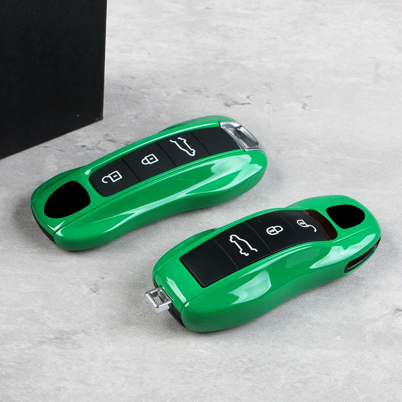 Fashion ABS Car Key Case Cover Shell for Porsche Cayneen Macan 718 Panamera 911 Remote Control Protector Auto Accessories