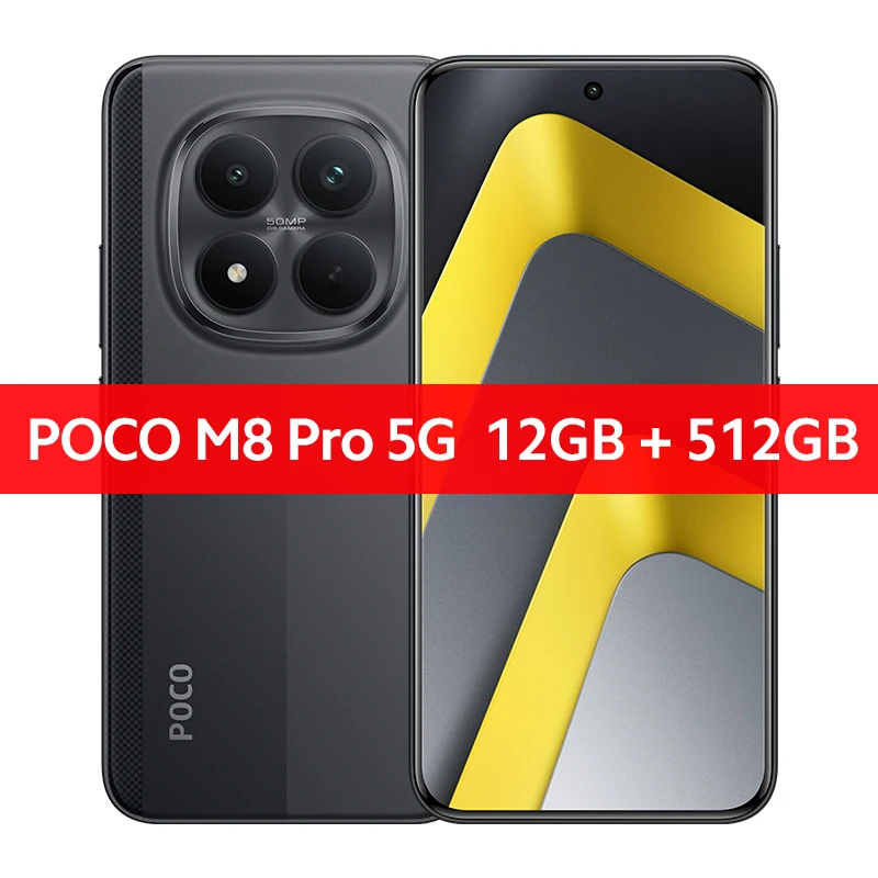 POCO M8 Pro 5Gスマートフォン グローバル版 Snapdragon 7s Gen 4 NFC