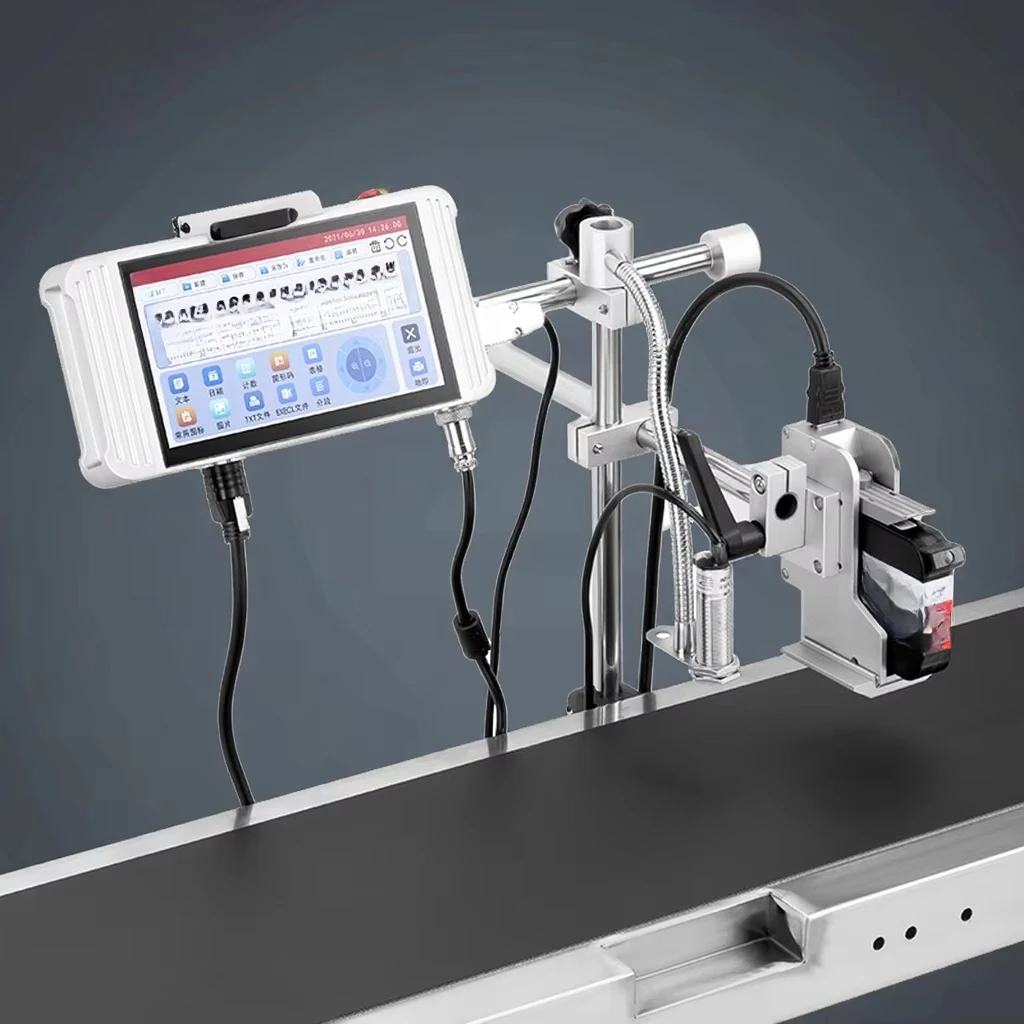 Automatic Multifunction Carton Expiry Date Coding Machine Fast Dry Ink Inkjet Printer XP600/DX7 Print Head for Flex/Egg New
