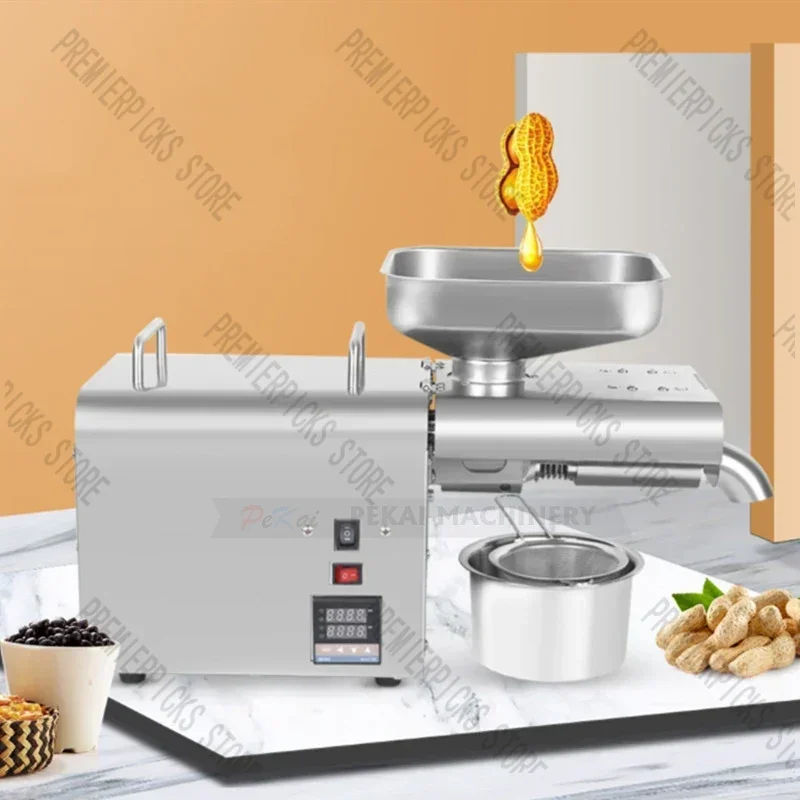 K28C Fully Automatic Commercial Cold Hot Oil Press New Intelligent Temperature Regulated Stainless Steel  Extractor Electric