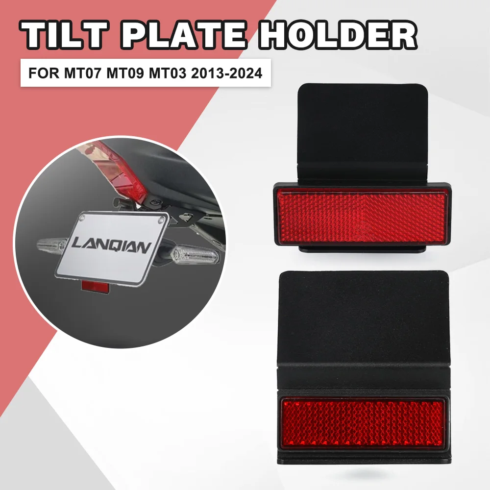 

Universal Motorcycle License Plate Holder Parts Tail Reflector For YAMAHA MT07 MT09 MT03 MT 07 09 03 2013-2021 2022 2023 2024