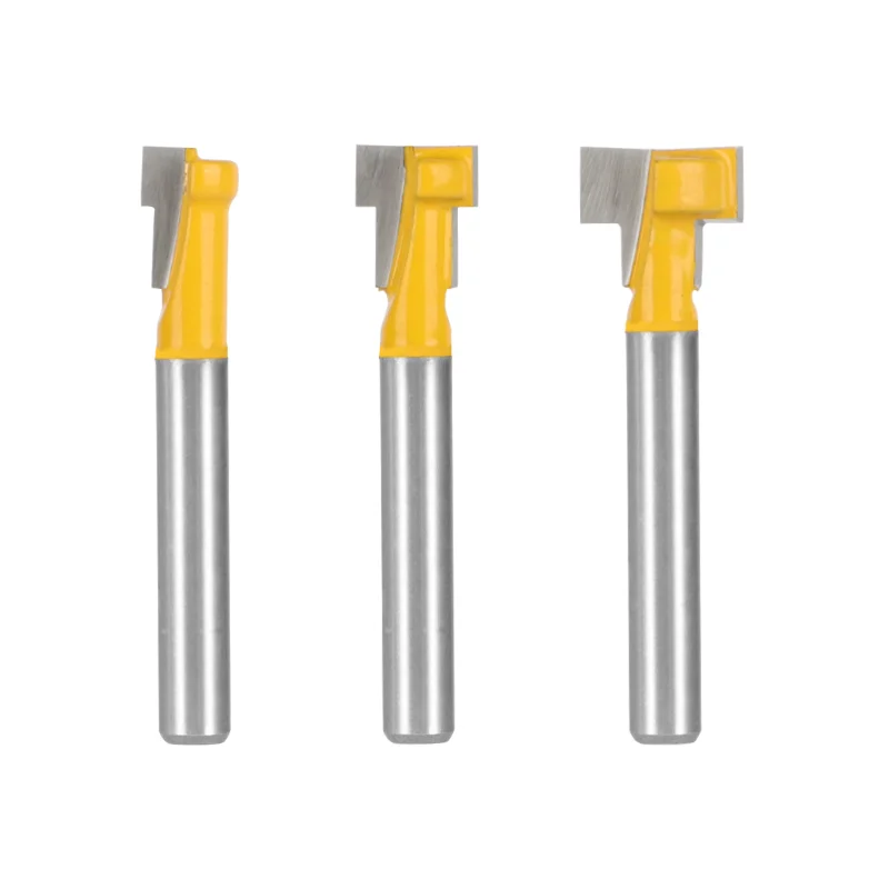 Imagem -02 - Shank Key Hole Bits Cortador de T-slotting Conjunto de Bits Roteadores Fresa para Madeira Ferramentas para Madeira mm 6.35 mm mm