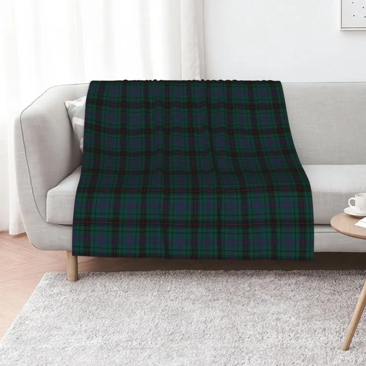 Clan Davidson Tartan Throw Blanket Plaid Luxury Brand Personalized Gift for winter Soft Plaid Designers Blankets