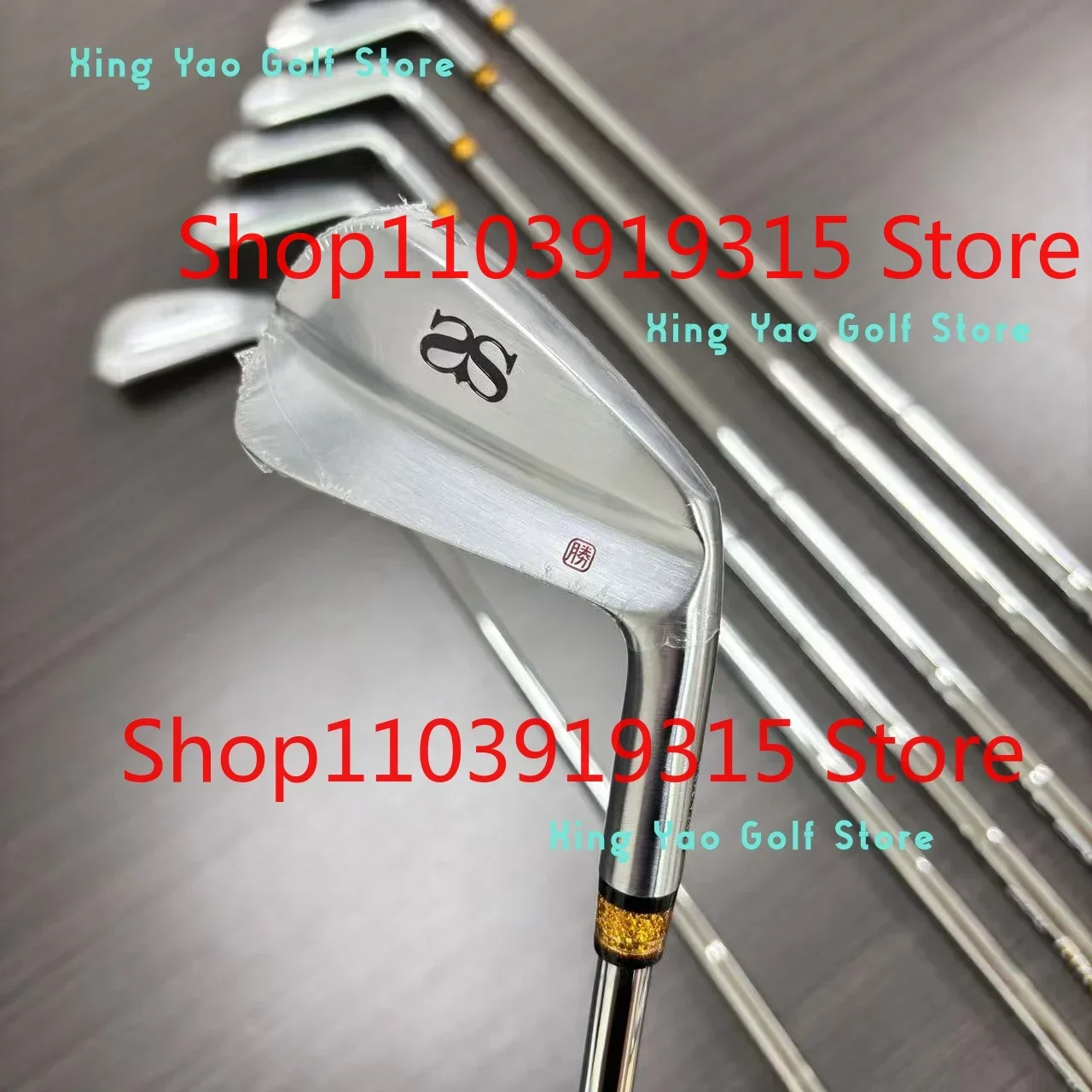 

LISM Golf Clubs AS1 Mens Iron Set AS-1 Golf Clubs With Steel/Graphite Shaft 7pcs(4,5,6,7,8,9,P)